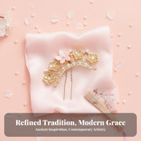 Traditional Chinese Attire Headpiece Sweet Design Rose Bead Fluttering Crown Fluttering Hair Crown Vintage Inspired Ancient
