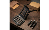 Black Metal Motorcycle Front Rack Slotted Motorcycle Front Storage Rack uncoveredFrame Vehicle Accessory Rectangular Platform