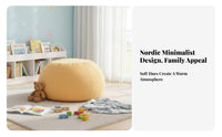Washable Cover children's Lazy Sofa Frameless Design Convertible Bean Bag Sofa Lightweight childs' Furniture Versatile Seating for Toddlers, Girls, Parents, Kindergarten, Playroom, Reading Nook, Bedroom
