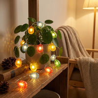 Easter Egg String Lights, Battery Operated Copper Wire LED Fairy Lights, Multi-Colour Pastel Spring Decor for Home, Bedroom, Mantelpiece & Party Ornament