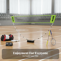 Foldable Portable Badminton Net Easy Setup Freestanding Badminton Net Quick Installation Outdoor Game Compact Storage for Children, Families, Beginners, Indoor, Backyard, Park, Driveway