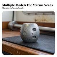 Cathodic Protection Shaft Zinc Anode Anti Split Zinc Shaft Anode Marine Hardware for Yacht Owners, Boaters