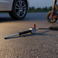 Universal Fit Quick Tire Inflation Rod Hand Operated Manual Tire Inflator Heavy Duty Air Chuck Rod Easy to Use for Roadside Repair, Garage
