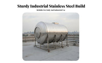 Stainless Metal Water Tank Large Capacity Rooftop Water Cistern Industrial Storage Equipment for Facility Supervisor S, Farmers, Farms