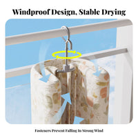 helical Bedsheet Dryer Windproof helical Sheet Hanger sturdy Duty for Small Spaces