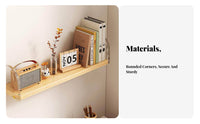 Floating Shelf with Acrylic Brackets Nordic Design Clear Floating Shelf