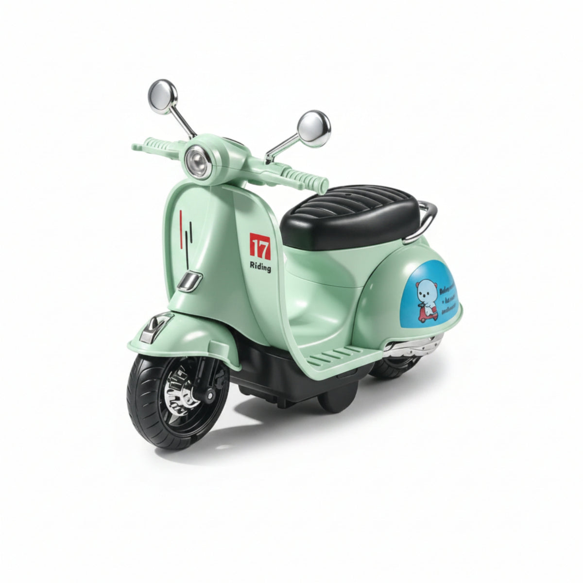 Scooter-Style Toy Motorcycle Inertial Light and Sound Motorcycle