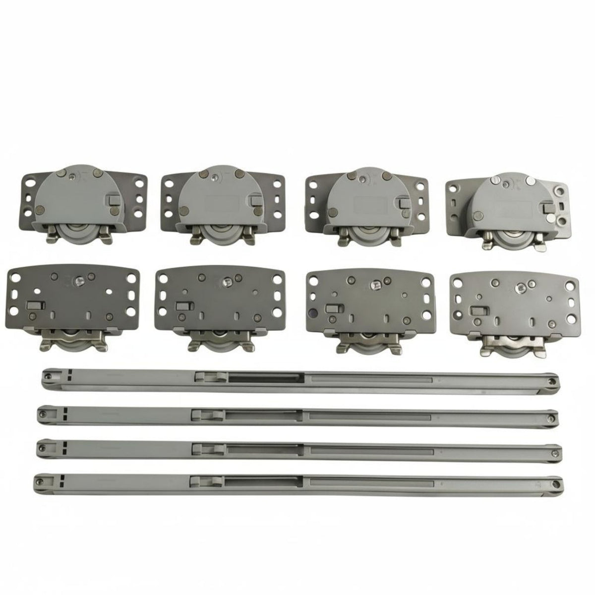 Wardrobe Door Wheel Kit Adjustable Dual-Direction Damping Wheel Set Wardrobe Door Hardware Set Long-Lasting Wear Resistant