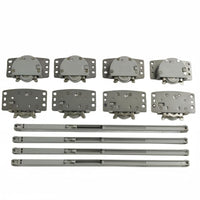 Wardrobe Door Wheel Kit Adjustable Dual-Direction Damping Wheel Set Wardrobe Door Hardware Set Long-Lasting Wear Resistant