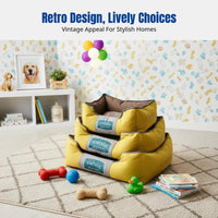 padded rimed Pet Sofa Fully crestable padded rimed Dog Bed All Seasons Use Double-Sided pad for Home