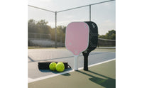 2 Pieces Fiberglass Pickleball Paddle Set with Bag Polypropylene Honeycomb Pickleball Set Long-Lasting Racket Lightweight for Beginners, Adults, Outdoor Games