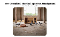 Pigeon Breeding Box Removable Divider Wooden Pigeon Cage Sturdy and Solid Lumber Fowl Hutch