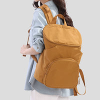 Water-Resistant Lightweight Nylon Backpack Large Capacity Casual Travel Backpack Long-Lasting Material Casual Travel Rucksack Multi-Pocket for Travelers, Commuters, Students, Commute, Shopping