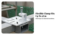 No-Holes Camera Mount Easy Installation Angle Iron Camera Holder Heavy-Duty Metal Mounting Hardware for Factory, Warehouse, Workshop