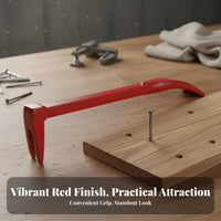 Industrial Grade Double Head Nail Puller Labor-Saving High Carbon Steel Portable Construction Single-Piece Forged for DIY Enthusiasts, Professionals, Woodworking, Emergency Rescue, Demolition, Home Renovation