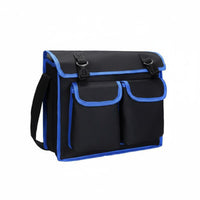 Multiple Pockets Crossbody Tool Bag Wear-Resistant Shoulder Tool Bag Waterproof Freestanding Design for Electricians, Carpenters, Technicians, Jobsite
