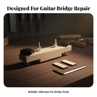 Includes 2 Wood Blocks & Wrench Acoustic Guitar Bridge Bonding Fixture Easy to Use Luthier Bridge Gluing Jig Long-Lasting for Luthiers