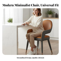 Light Luxury Upholstered Side Chair Modern Design Household Furniture multipurpose Ergonomic Backrest for residents, Restaurant Owners, Interior Designers, Dining Room, Kitchen, Waiting Area, Bedroom