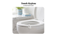 Compact Toilet Seat Lifter Handle Curved Hook Snap-on Toilet Seat Handle Matte Finish