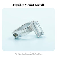 Front Derailleur Adapter Aluminum Alloy Front Derailleur Adapter Clamp Drivetrain Part Easy Installation CNC Machined