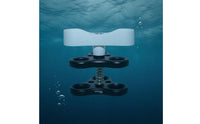 Coiled-Loaded Underwater Photo Light Clamp Black and White Three-Hole Clamp Bracket Compact Stable Grip