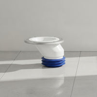 Toilet Offset Connector Flexible Toilet Drain Adapter Plumbing Part Leak-Resistant Compact for Plumbers, Bathroom Renovation