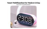 Multi-Functional Wireless Alarm Speaker Bluetooth Connectivity Digital timepiece high-volume Volume Smart Gadget Deep Bass for Students, profound Sleepers, Office Workers, Bedroom, Dorm Room, Nightstand, Desk