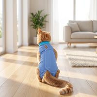 Cat Surgery Suit and Dog Surgery Suit, Four-Legged Anti-Licking Design with Pull-on Closure, Post Surgery Clothing for Cats and Dogs Recovery