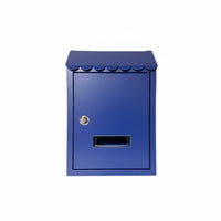 European Design Wall-Mounted Mailbox Weather Resistant Wall Mounted Mailbox Rustproof Locking Letterbox Long-Lasting Finish for Courtyard, Garden