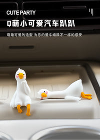 Cute Duck Car Dashboard Ornament Resin Figurine