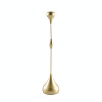 Creative Tear-Shaped Shape Teardrop Candlestick Electroplated Finish Modern Taper Candle Holder Light Luxury Design for Dining Table