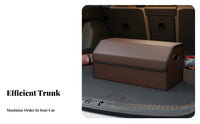 Large Capacity Car Trunk Storage Box Space Saving Foldable Trunk Organizer Multi-Pocket Design Car Boot Storage Case Sturdy Construction for SUV Owners, Families, Travelers, Road Trips, Grocery Shopping, Camping