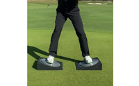 2 Pieces Corrects Posture Golf Body Turn Coach Portable Design Golf Rotation Training Platforms Non-Slip Surface Swing Rotation Board Set for Beginners