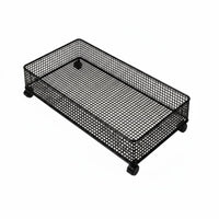 Movable Under Sofa Storage Storage Unit Space Saving Drawer Design Storage Basket Lockable Wheels Pull-out Basket Storage Unit Mesh Design for Children, Living Room