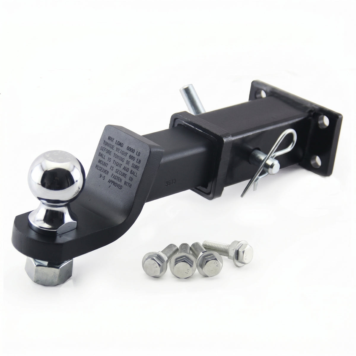 Hitches Arm Assembly Industrial Finish Tow Ball Mount Coupler Tube Hitches