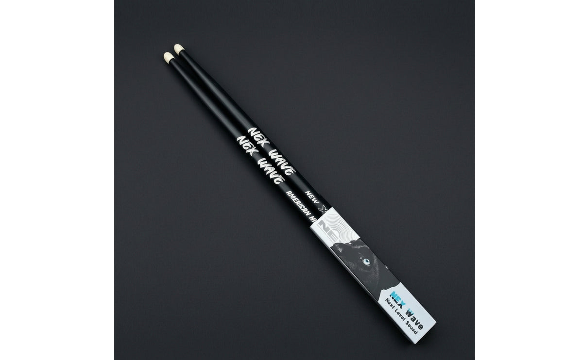 2 Pieces 5A Drumsticks Comfortable Drumsticks with Wood Tip Consistent Drum Sticks for Drummers