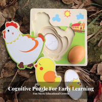 Educational Chicken Life Cycle Learning Game Early Education Chicken Life Cycle Toy Hands-On for Preschoolers, Kindergarten, Classroom