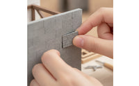 Textured Miniature Brick Wall Realistic Miniature Wall Panel Small Dollhouse Wainscoting Panel Rectangular for Hobbyists, Crafters, Diorama