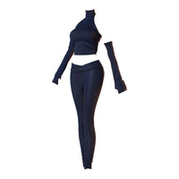 Doll Stretching Outfit Toy Clothing Form-Fitting Textured Doll Pants Set