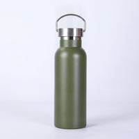 Brushed Metal Finish Vacuum Insulated Bottle Double Wall Insulation Drinkware for Outdoor