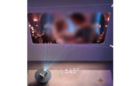 Tabletop Visual Display with Stand Compact Mini Visual Display Cylindrical for Movie Lovers, Students, Bedroom, Home Theater, Dorm Room