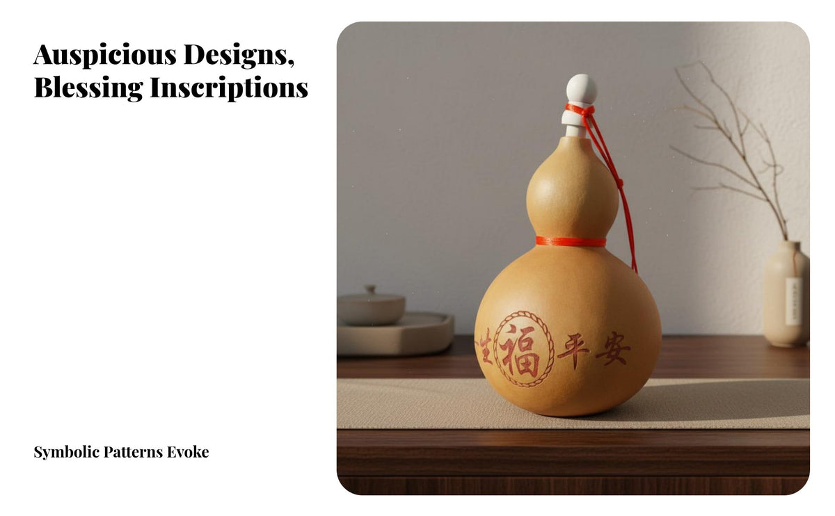 Chinese Auspicious Gourd Good Luck Symbol Gourd Hanging Decoration Feng Shui Wu Lou Handmade Wu Lou Token Lightweight