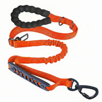 Car Safety Buckle Zinc Alloy Hardware Bungee Leash Padded Handle Pet Gear Elastic Bungee Dog Leash for Running
