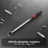 High Precision Adjustable Twist Wrench Easy-to-Read Scale Twist Wrench Locking Mechanism for DIY Enthusiasts, Auto Repair, Car Maintenance