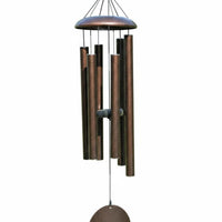 Weather Resistant Large Metal Wind Chime Long-Lasting Construction Tuned Aluminum Tube Chime Deep Tone Bronze Wind Bell Housewarming Gift for Patio, Balcony