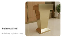 Long-Lasting Stainless Steel Speech Stand Anti-Rust Stainless Steel Lectern Stand Stable Structure Reception Welcome Desk Heavy Duty for Event Hosts, Receptionists, Hotel Lobbies, Conference Halls, Sales Centers, Auditoriums