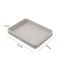 Rectangular Tray Premium Tray with Raised Sides Easy to Clean Desktop Organizer for Vanity