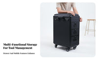 Body Marking Artist Travel Workstation Multi-Functional Portable Body Marking Artist Setup Tri-Function Design Portable Cosmetics Case Drawers