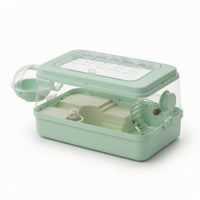 Hamster Cage with Wheel Easy to Clean Hamster Cage with Tubes Small Animal Enclosure Ventilated Complete for Living Room