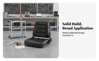 Adjustable Slide Rails Forklift Seat Easy Installation Universal Forklift Seat Includes Safety Belt